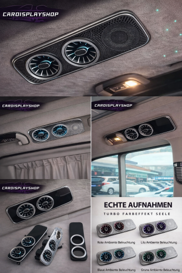 Mercedes V-Klasse W447 2015–2022 Ambientedüsen hinten mit LED Beleuchtung inkl. Einbau Option